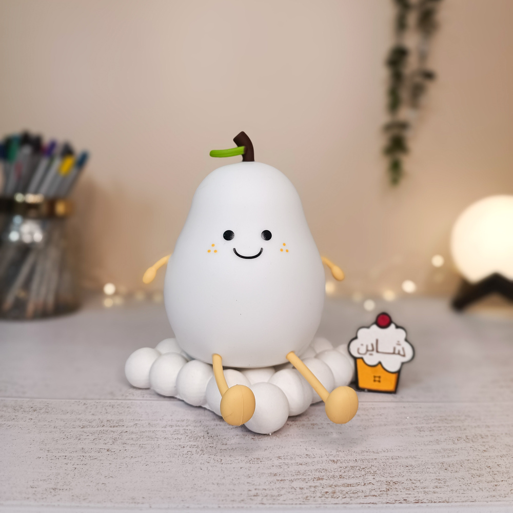 چراغ خواب سیلیکونی طرح گلابی چراغ خواب سیلیکونی طرح گلابی