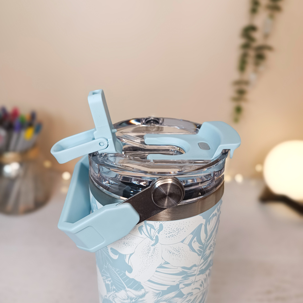 تراول ماگ دسته دار سطلی گل دار ۹۰۰ میلی لیتر سیتارایوری تراول ماگ دسته دار سطلی گل دار ۹۰۰ میلی لیتر سیتارایوری